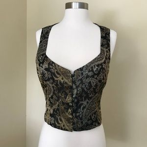 Beautiful Vintage Vest Multi Brocade FINAL SALE